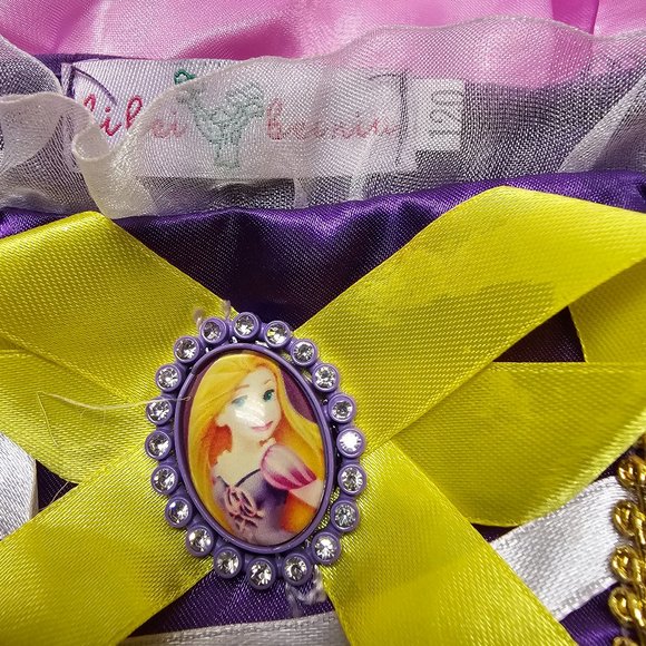 Girls Dress Up Pink Purple Gold Brooch Pin Bow Bibei Beiniu Costume Princess 120 - Picture 2 of 16